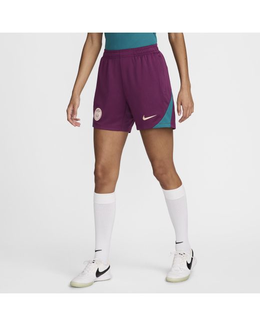 Nike Purple Paris Saint-germain Strike Jordan Dri-fit Football Knit Shorts