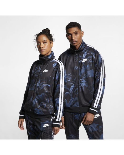 Hovedløse arbejdsløshed Forord Nike Sportswear Nsw Printed Track Jacket in Black for Men | Lyst