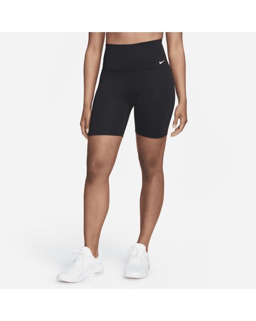 Shorts da ciclista 18 cm a vita alta dri-fit one di Nike in Blue