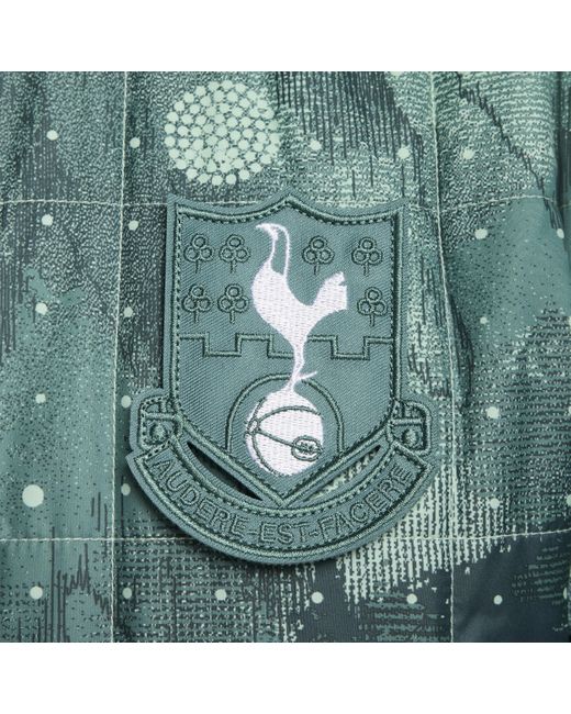 Nike Green Tottenham Hotspur Third Fleece-Lined Hooded Jacket for men