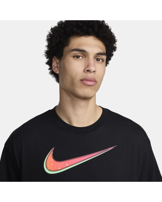 T-shirt da basket m90 lebron di Nike in Black da Uomo