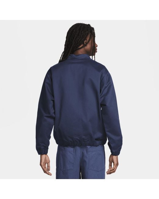 Nike Blue Life Woven Harrington Jacket for men