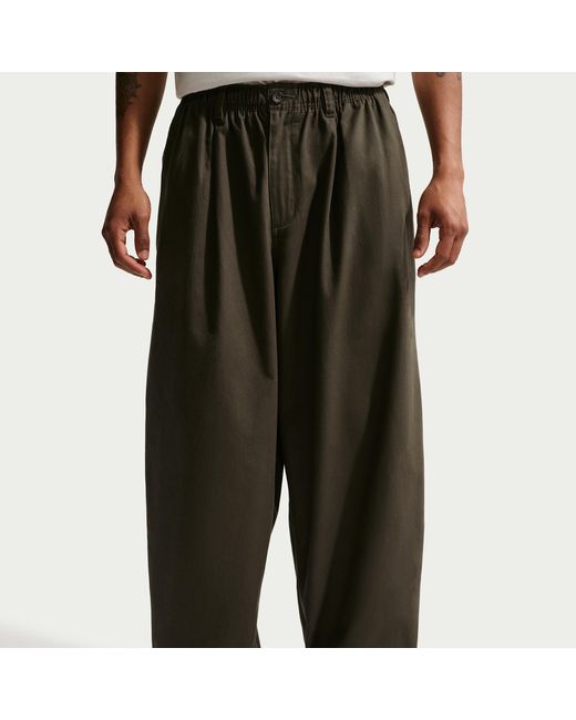 Nike Black Life Wide-Leg Pants for men