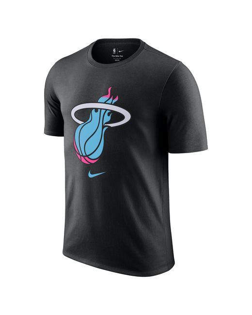 Nike Black Miami Heat Essential City Edition Nba T-Shirt for men