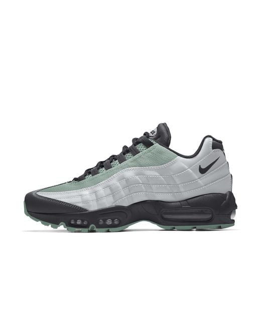 Nike Gray Air Max 95 By You Custom Shoe Leather for men