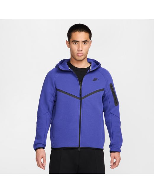 Nike Blue Tech Fleece Hoodies for men