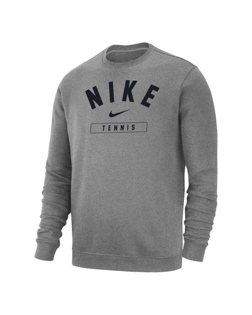 Nike Baseball Crew-neck Sweatshirt in Gray for Men | Lyst