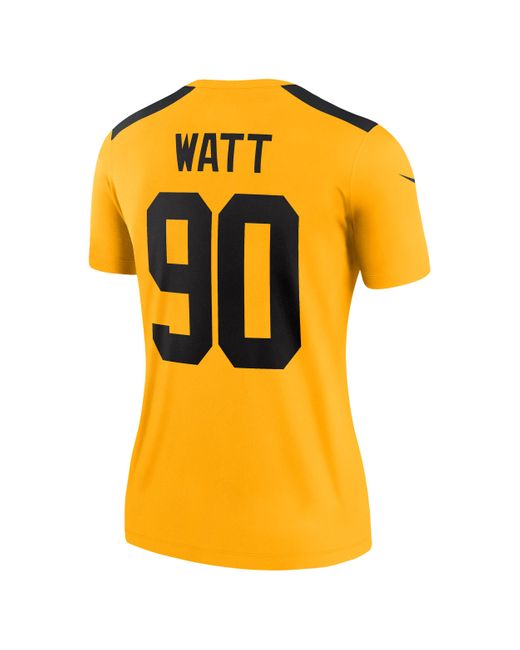 Nike Yellow T.J. Watt Pittsburgh Steelers Dri-Fit Nfl Legend Jersey