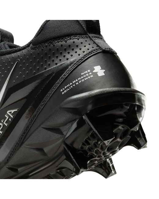 Nike Black Alpha Menace 4 Varsity Football Cleats for men