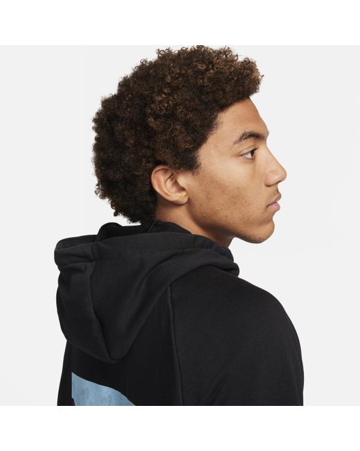 Nike Black Dri-fit Hooded Fitness Pullover for men