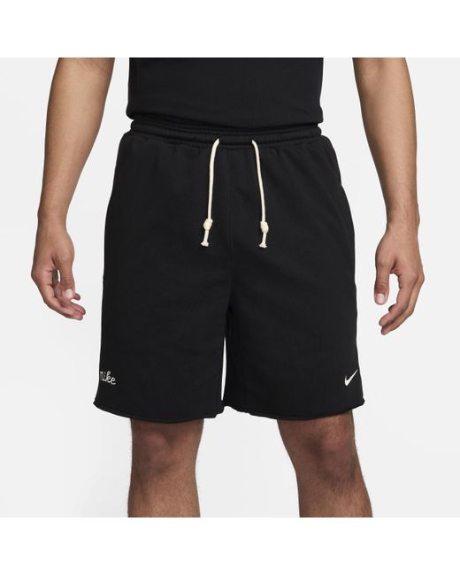 Nike Black Standard Issue Dri-fit 20cm (approx.) Basketball Shorts Cotton for men