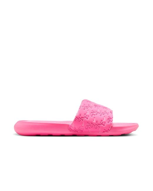Nike Pink Victori One Slides
