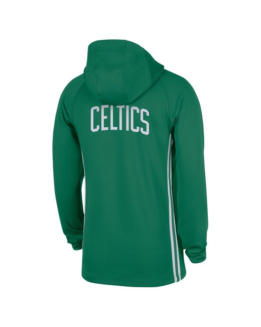Nike Green Boston Celtics Zoned Dri-Fit Nba 1/4-Zip Hoodie for men
