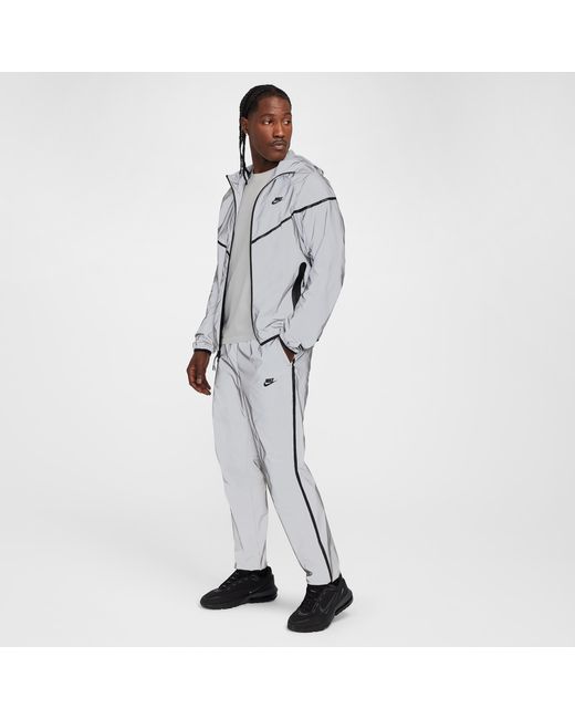Nike Gray Tech Woven Reflective Pants for men