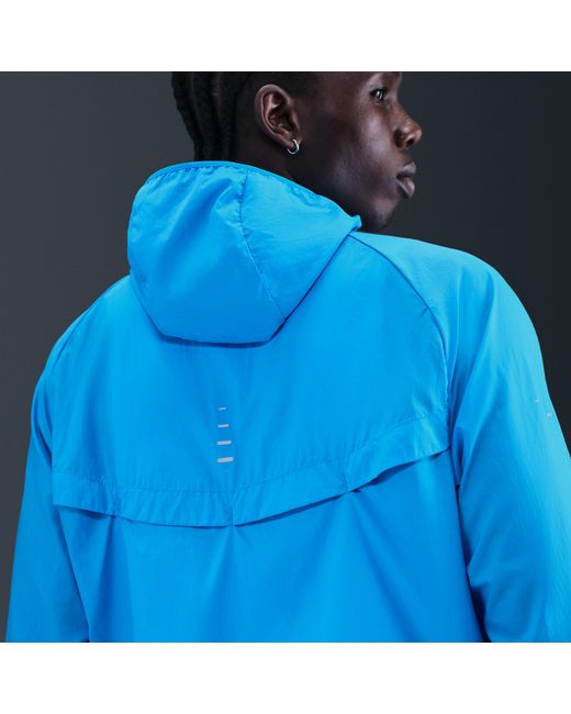 Nike Blue Stride Repel Uv Running Jacket for men