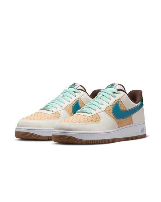 Nike Blue Air Force 1 Retro Shoes for men