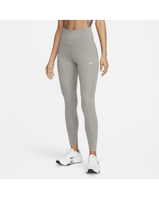 Nike Gray One High-waisted Full-length leggings 50% Recycled Polyester