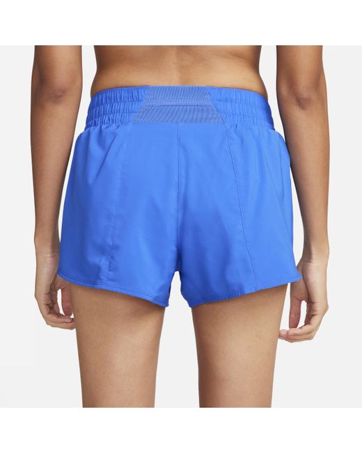 Nike Blue One Dri-fit Mid-rise 8cm (approx.) Brief-lined Shorts Polyester