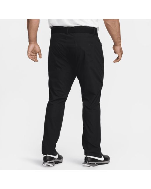 Nike Black Tour 5-pocket Slim Golf Trousers 50% Recycled Polyester for men