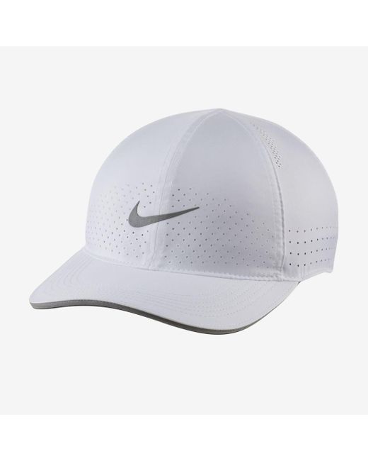 Nike Dri-fit Aerobill Featherlight Perforated Running Cap in White for Men  - Lyst