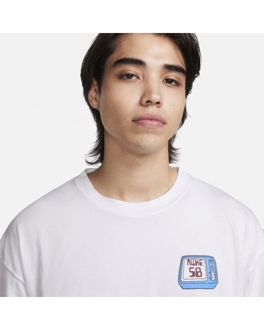 Nike White Sb Long-sleeve Max90 Skate T-shirt for men