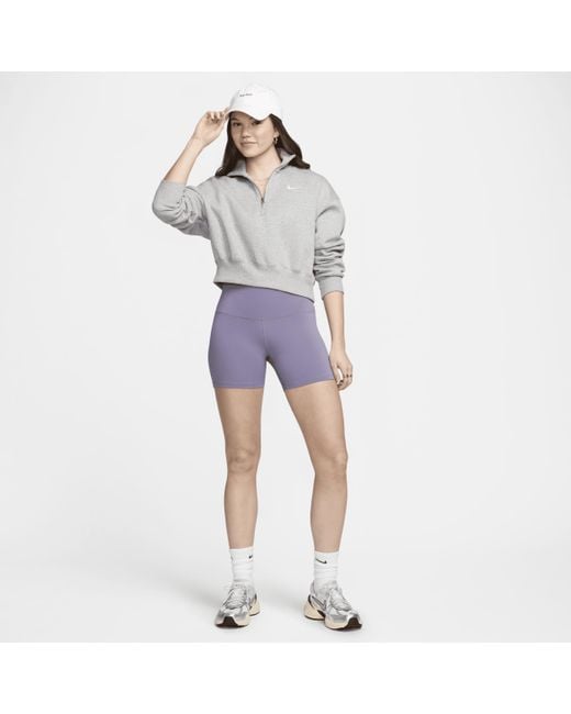 Nike Blue One High-waisted 5" Biker Shorts