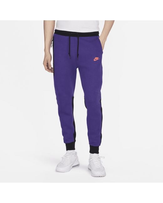 Nike Sportswear Tech Fleece joggingbroek in het Purple voor heren