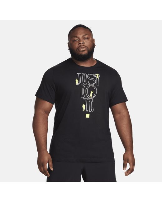 Nike Black Fitness T-shirt for men