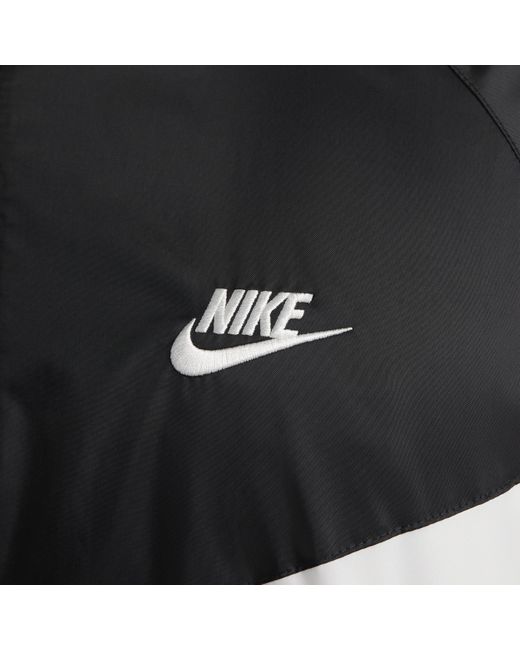 Nike White Sportswear Windrunner Hooded Jacket Polyester for men
