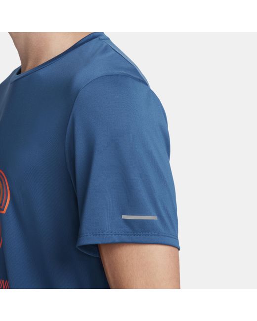Nike Blue Running Energy Rise 365 Dri-fit Short-sleeve Running Top for men
