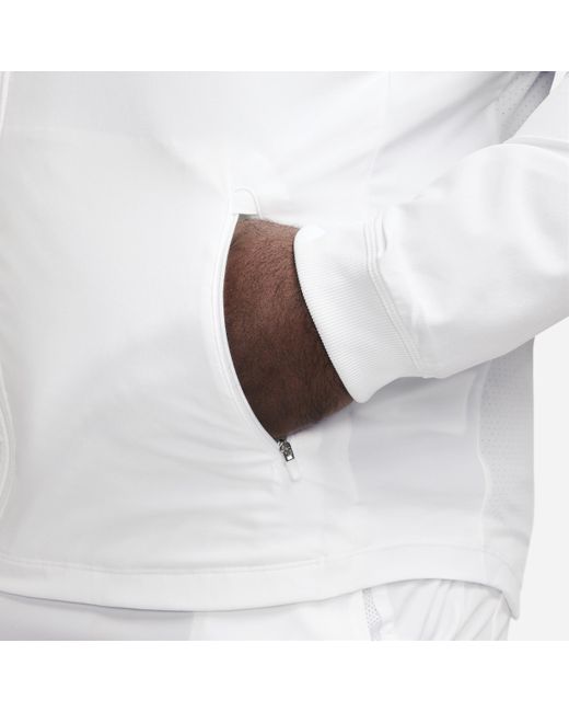 Nike White Dri-fit Rafa Tennis Jacket 50% Recycled Polyester for men