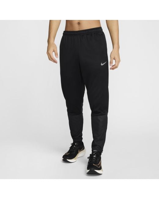 Nike Black Sphere Challenger Therma-Fit Water-Repellent Running Trousers for men