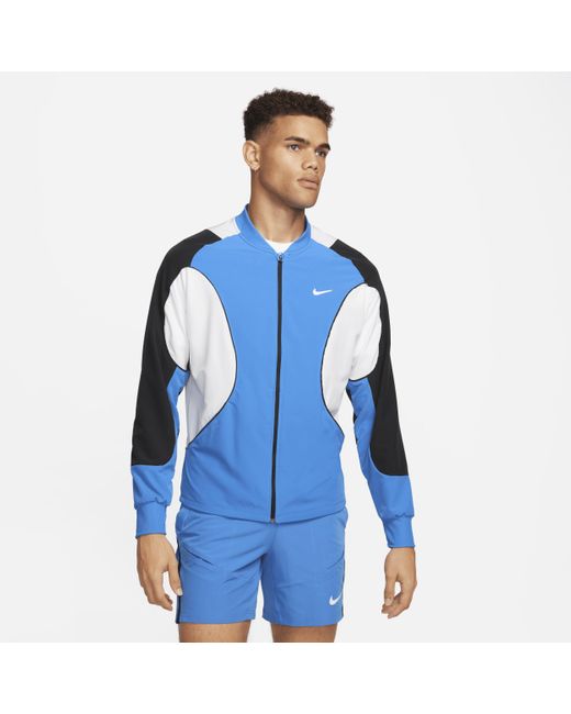 Giacca da tennis dri-fit court advantage di Nike in Blue da Uomo