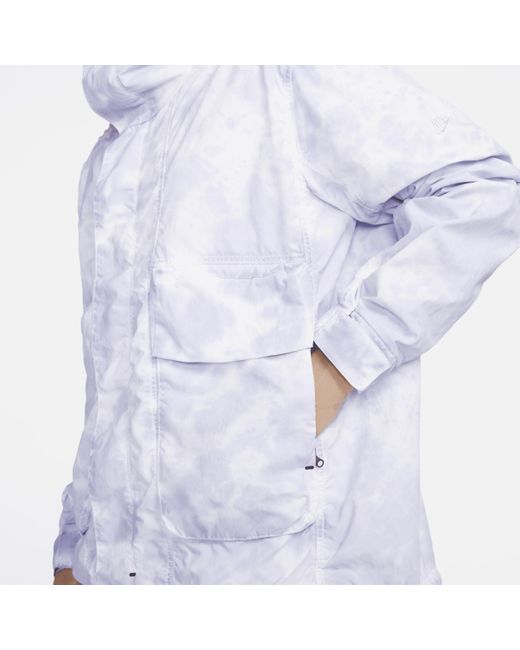 Nike Blue Sportswear Tech Pack Woven Hooded Jacket Nylon for men