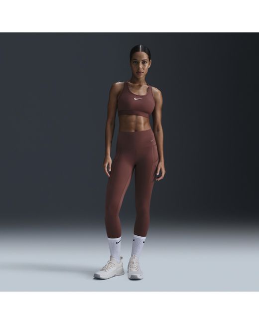 Nike Black Go Therma-Fit High-Waisted 7/8 Leggings With Pockets