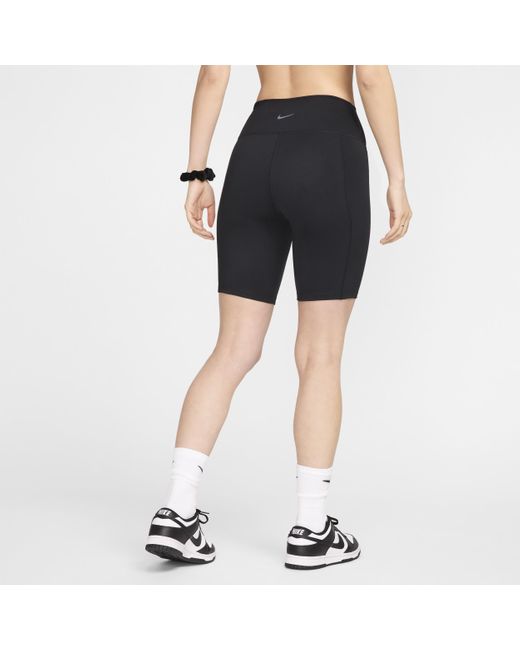 Nike Blue One Leak Protection: Period High-waisted 20cm (approx.) Biker Shorts Polyester