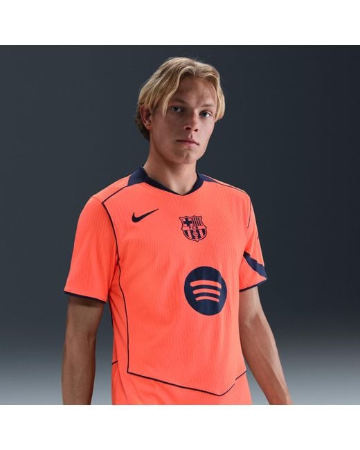 Nike Red F.C. Barcelona 2025/26 Match Third Dri-Fit Adv Total 90 Football Authentic Shirt for men
