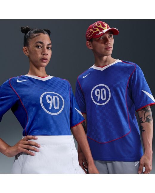 Nike Blue Total 90 Dri-Fit Soccer Jersey for men