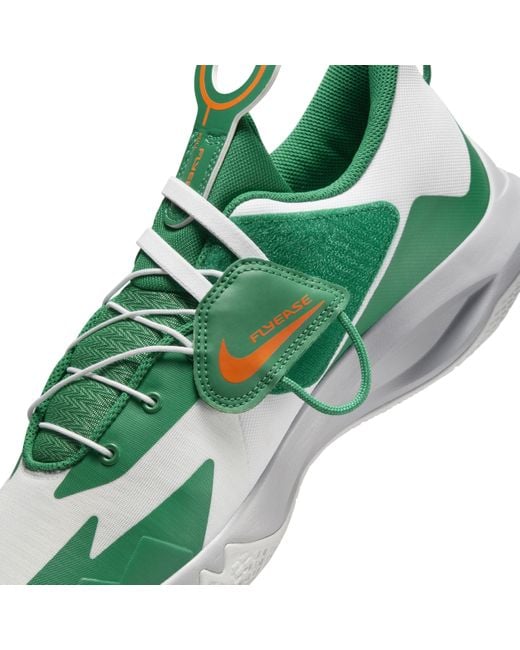 Nike Green Precision 6 Flyease Basketball Shoes for men