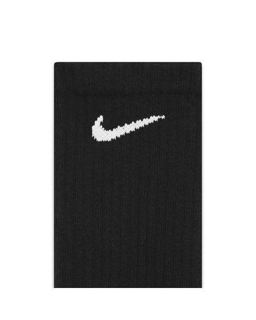 Nike Black Everyday Cushioned Training Crew Socks for men