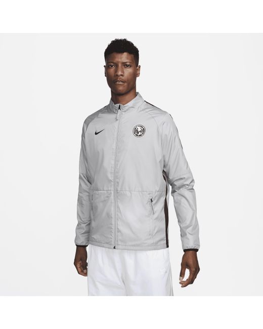 Nike Club América Repel Academy Awf Soccer Jacket In Grey, in Gray for ...