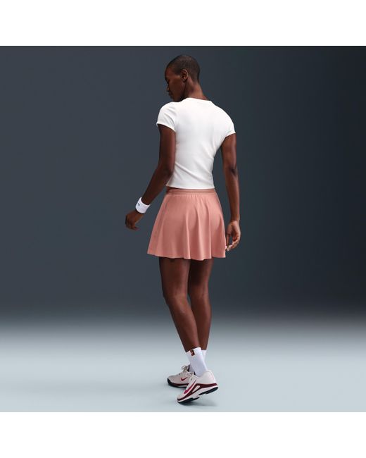 Nike Pink Court Ace Advantage Dri-Fit Tennis Skirt