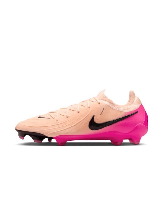 Nike Pink Phantom Gx 2 Pro Firm-Ground Low-Top Soccer Cleats for men