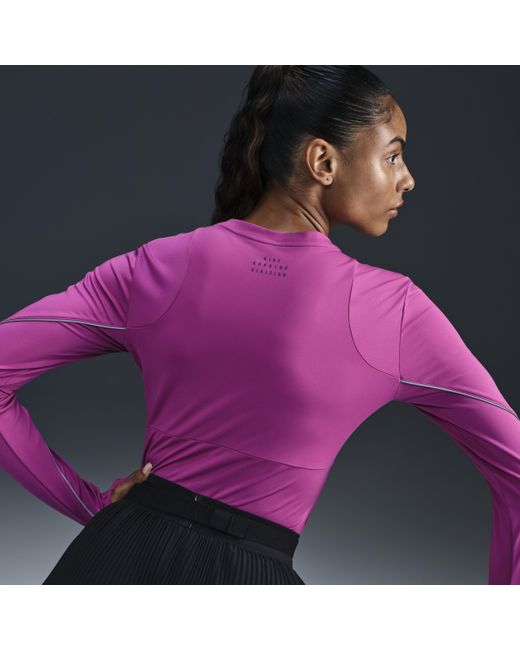 Nike Purple Running Division Long-Sleeve Running Top