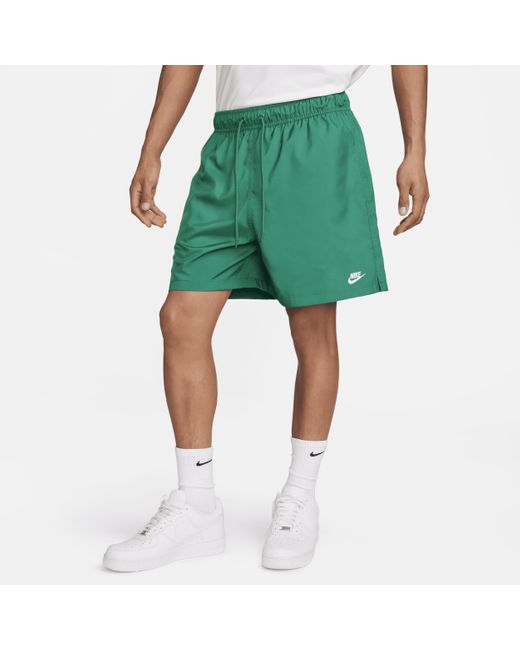 Nike Club Geweven Flowshorts in het Green voor heren