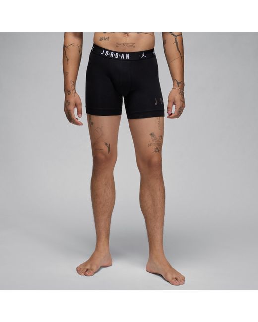Nike Blue Dri-Fit Cotton Essentials Flight Boxer Briefs (2-Pack) for men