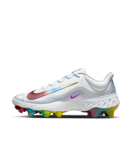 Nike Alpha Huarache Elite 4 Low Mcs Baseball Cleats in White for