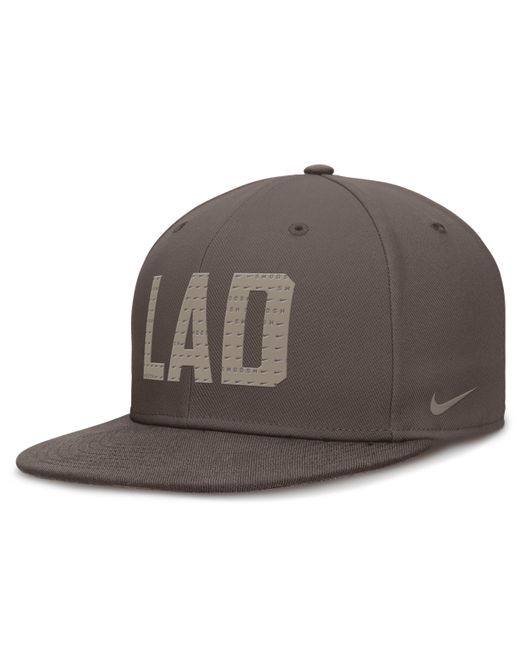 Nike Brown Los Angeles Dodgers Statement True Dri-fit Mlb Fitted Hat for men