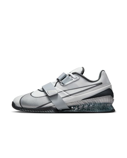Nike Gray Romaleos 4 Weightlifting Shoes for men