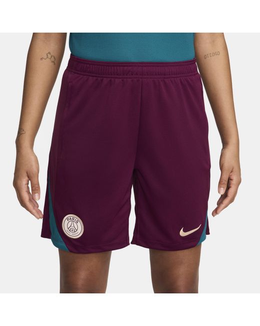 Nike Purple Paris Saint-germain Strike Jordan Dri-fit Football Knit Shorts for men